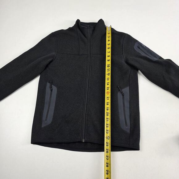 Arc'teryx Covert Cardigan Fleece Jacket Mens Small Dark Gray Full Zip Heathered - Picture 4 of 11